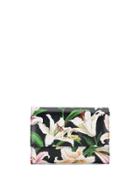 Dolce & Gabbana Floral Print Trifold Wallet - Black