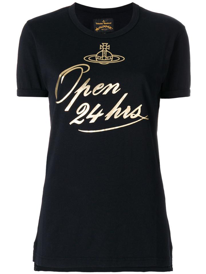 Vivienne Westwood Anglomania Open 24 Hours T-shirt - Black