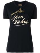 Vivienne Westwood Anglomania Open 24 Hours T-shirt - Black