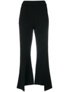 Stella Mccartney Cropped Asymmetric Trousers - Black