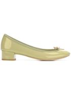 Repetto Bow Front Low Heel Pumps - Green