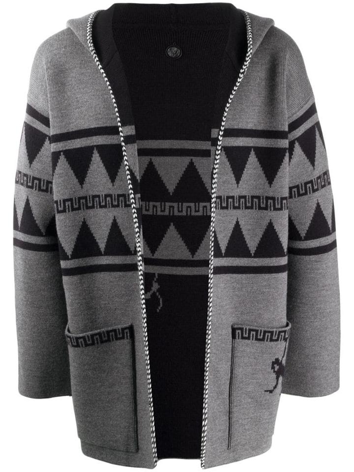 Alanui Reversible Crazy Monkey Cardigan - Blue