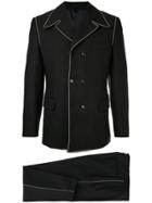 Comme Des Garçons Vintage Stitching Detail Two-piece Suit - Black
