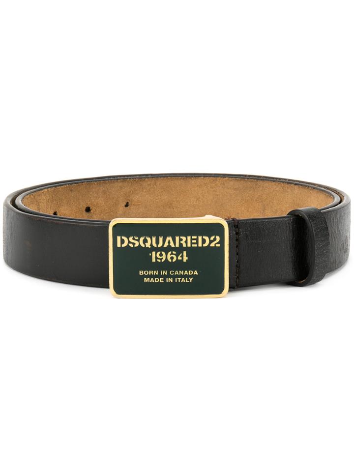 Dsquared2 Logo Buckled Belt - Brown