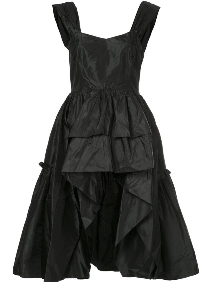 Stefano Mortari Flutter Sleeve Blouse - Black