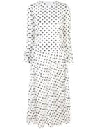 Julien David Longsleeved Spot Print Dress - White