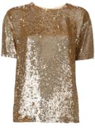 P.a.r.o.s.h. Sequin Embellished T-shirt - Metallic