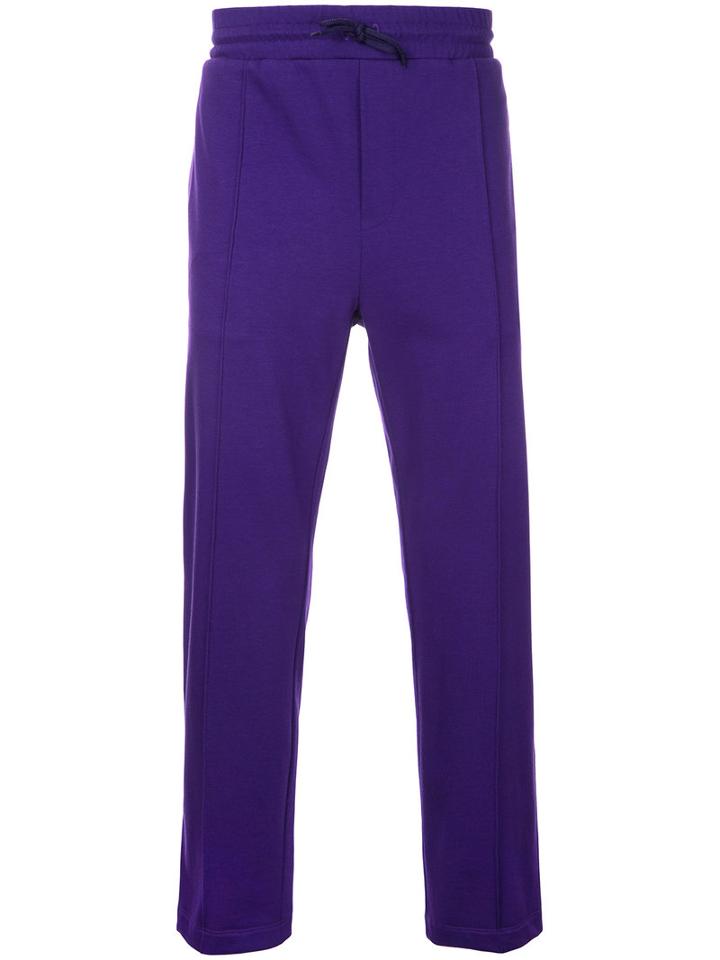 Golden Goose Deluxe Brand - Cropped Track Pants - Men - Cotton - L, Pink/purple, Cotton