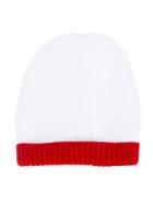 Little Bear Contrast Trim Beanie, Boy's, Size: 40 Cm, White