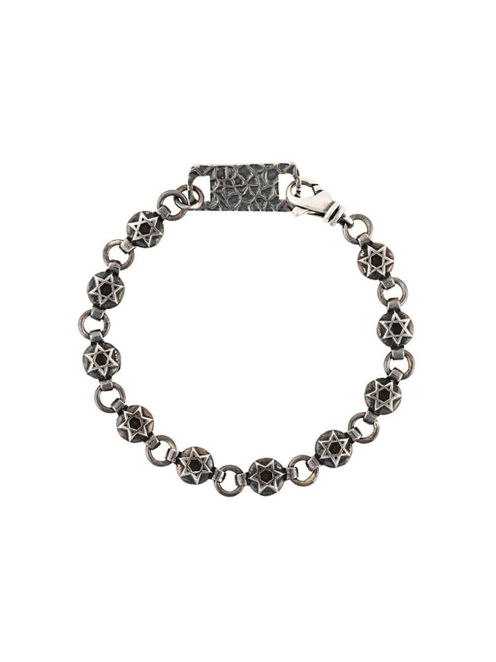 King Baby 'star Of David' Bracelet - Metallic