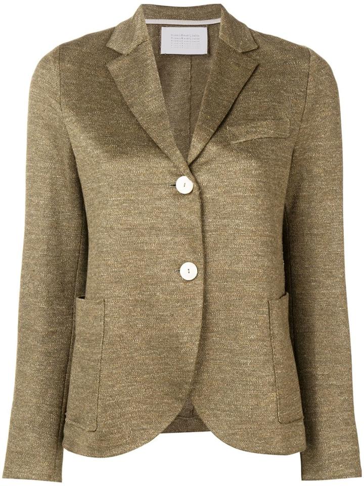 Harris Wharf London Knitted Blazer Jacket - Green