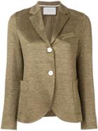 Harris Wharf London Knitted Blazer Jacket - Green