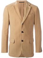 Mp Massimo Piombo Three Button Blazer, Men's, Size: 50, Nude/neutrals, Cotton/cupro