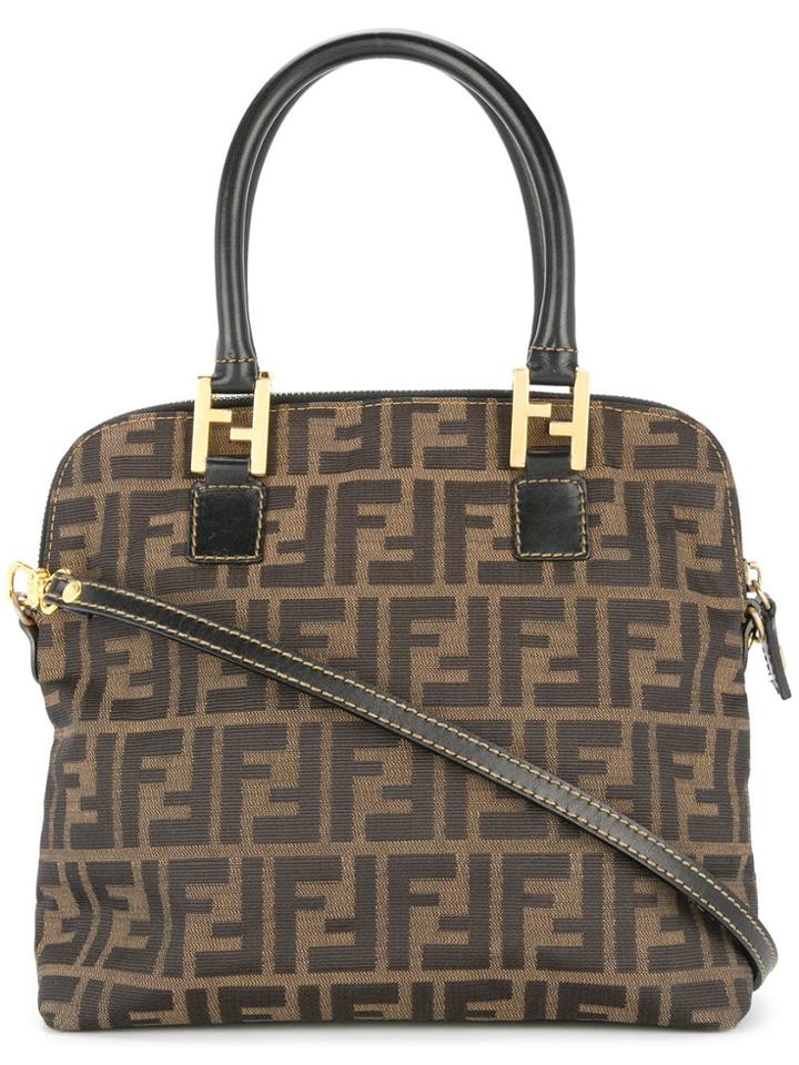 Fendi Vintage Zucca 2 Way Tote - Brown