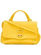 Baby Postina Crossbody Bag - Women - Leather/metal (other) - One Size, Yellow/orange, Leather/metal (other), Zanellato