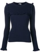 See By Chloé Ruffle Trimming Sweater - Blue