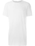 Rick Owens Long Line T-shirt, Men's, Size: M, White, Cotton