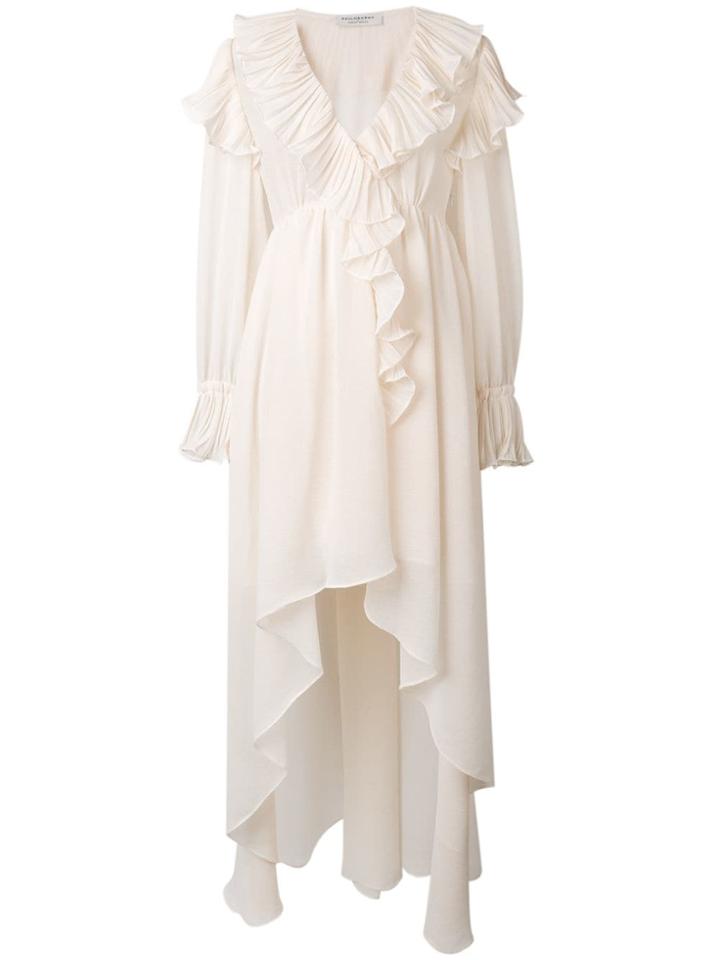 Philosophy Di Lorenzo Serafini Ruffle Asymmetric Dress - Neutrals