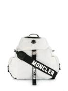 Moncler Logo Strap Backpack - White