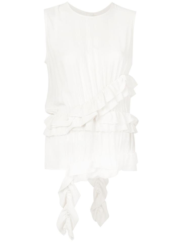 Marni Frill Trim Vest - White