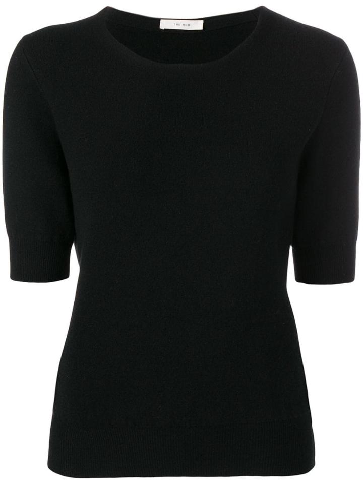 The Row Fine Knit Sweater - Black