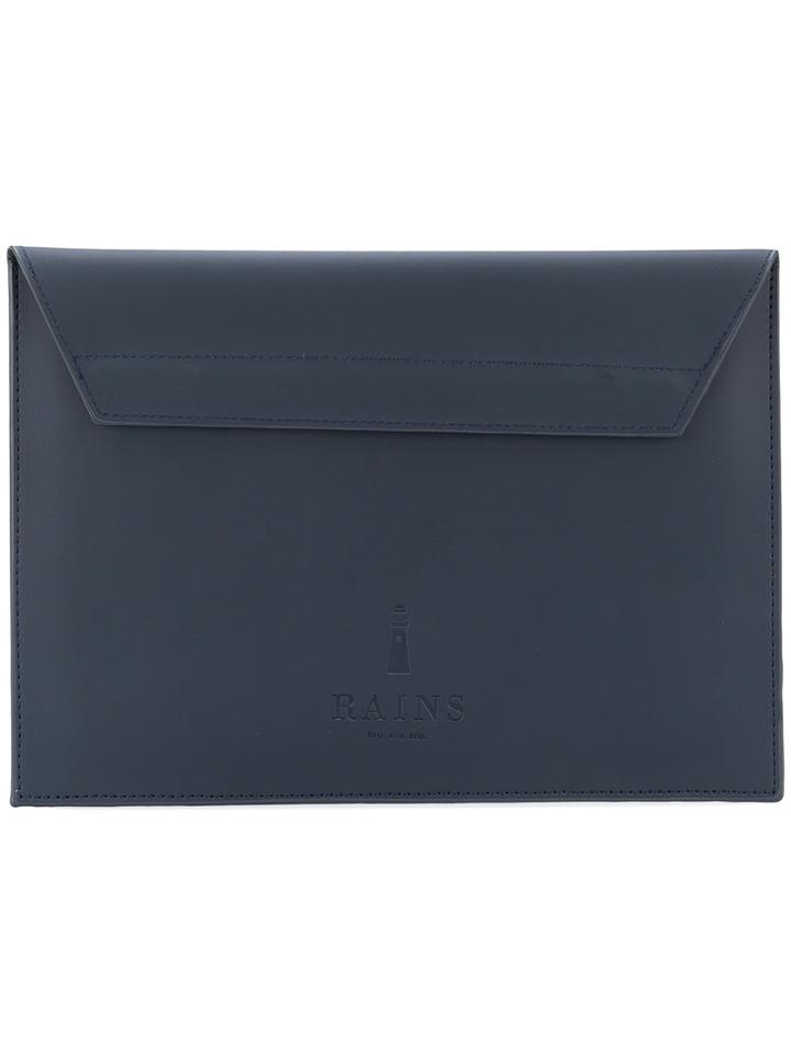 Rains - Envelope Clutch - Unisex - Polyester/polyurethane - One Size, Blue, Polyester/polyurethane