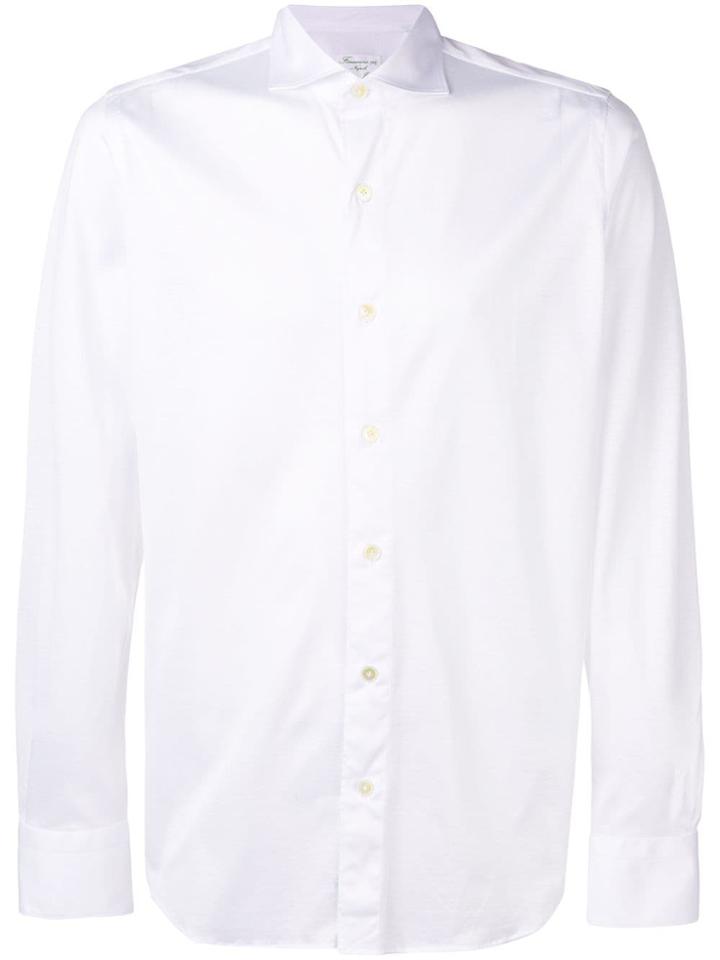 Finamore 1925 Napoli Pointed Collar Shirt - White
