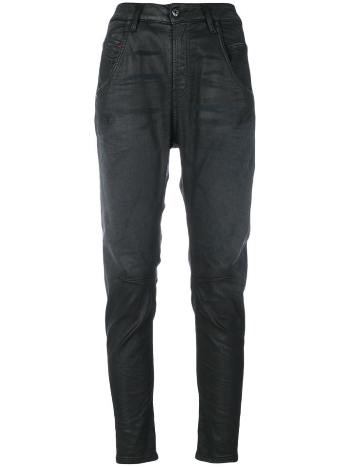 Diesel Coated Tapered Jeans - Grey