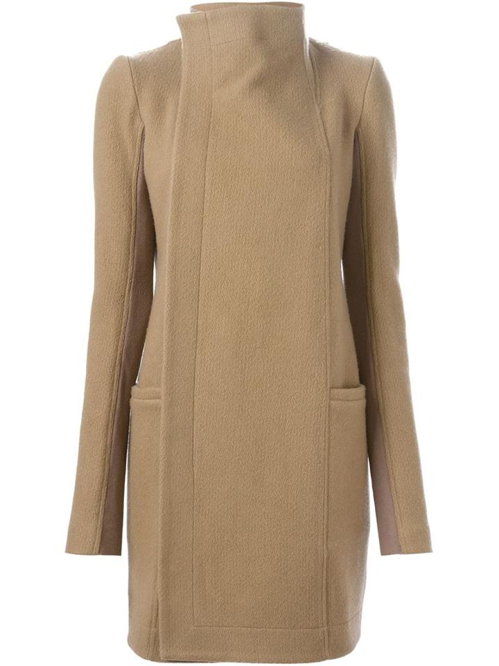 Rick Owens Biker Coat, Women's, Size: 44, Brown, Cupro/viscose/virgin Wool