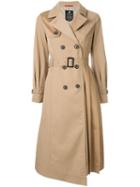Loveless Double-breasted Trench Coat - Neutrals