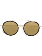 Matsuda Round Mirrored Sunglasses - Black