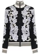 Dolce & Gabbana Lace Embellished Track Top - Black