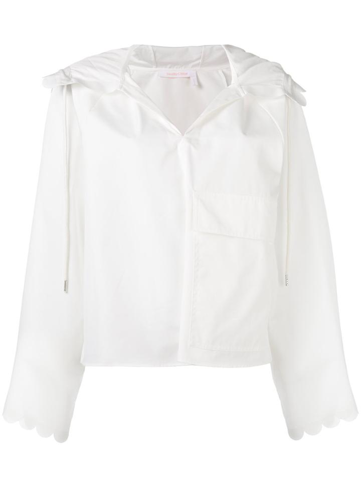 See By Chloé Open-neck Blouse - White