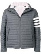 Thom Browne 4-bar Quilted Down Jacket - Grey