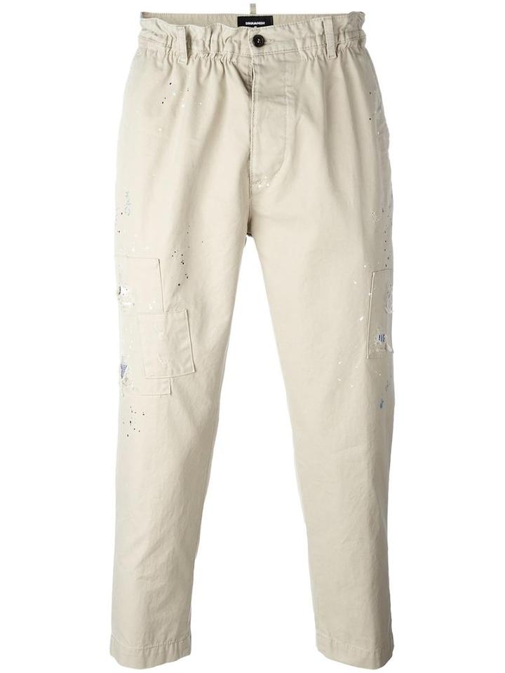 Dsquared2 - Cropped Dean Trousers - Men - Cotton/polyester/polyurethane - 50, Nude/neutrals, Cotton/polyester/polyurethane