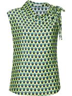 Elizabeth And James Plunge Top - Grey