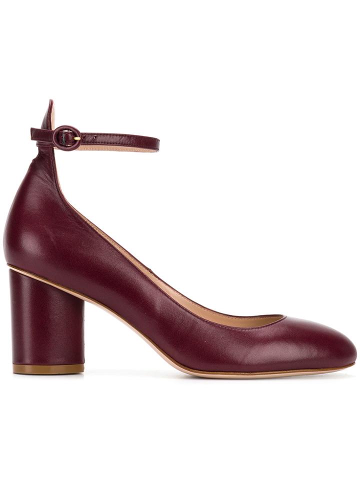 Stuart Weitzman Ankle Strap Pumps - Red