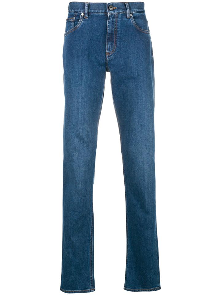 Ermenegildo Zegna Straight Leg Jeans - Blue