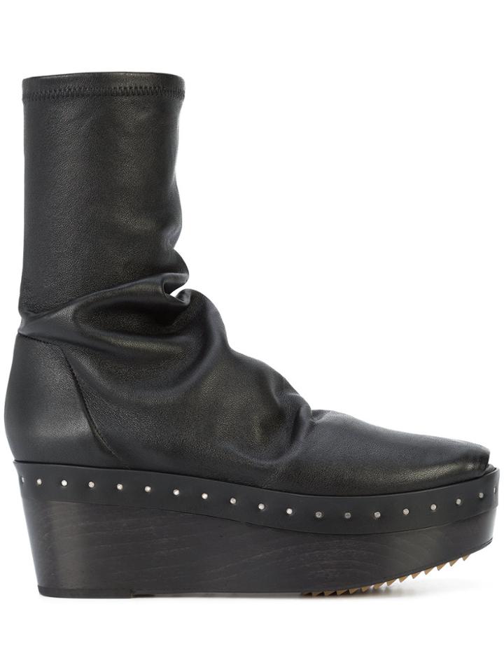 Rick Owens Sabot Sock Boots - Black