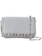 Paco Rabanne Metal Trim Clutch - Metallic