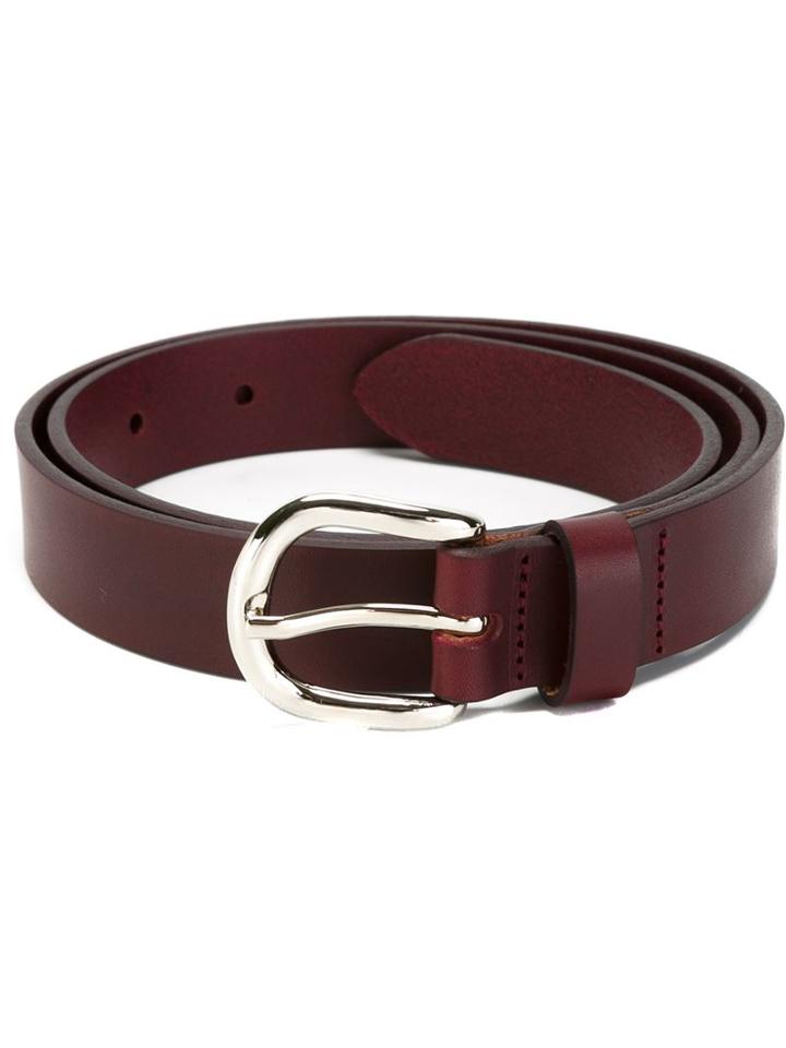 Isabel Marant 'zap' Belt, Women's, Size: Medium, Red, Calf Leather