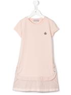 Moncler Kids Flounce Dress, Girl's, Size: 10 Yrs, Pink/purple