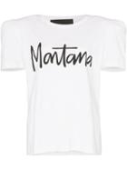 Montana Print Cotton T-shirt - White