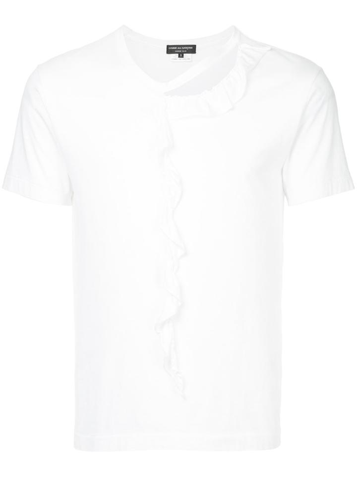 Comme Des Garçons Vintage Ruffle Detailing T-shirt - White