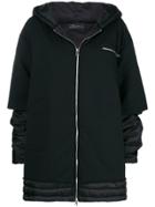 Barbara Bologna Zipped Hooded Coat - Black