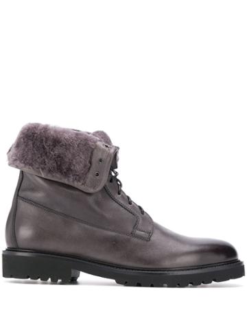 Doucal's Lace-up Boots - Grey