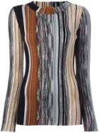 Missoni Ribbed Knit Blouse, Women's, Size: 42, Wool/nylon/polyester/viscose