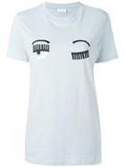 Chiara Ferragni Flirting Eyes T-shirt, Women's, Size: Medium, Blue, Cotton
