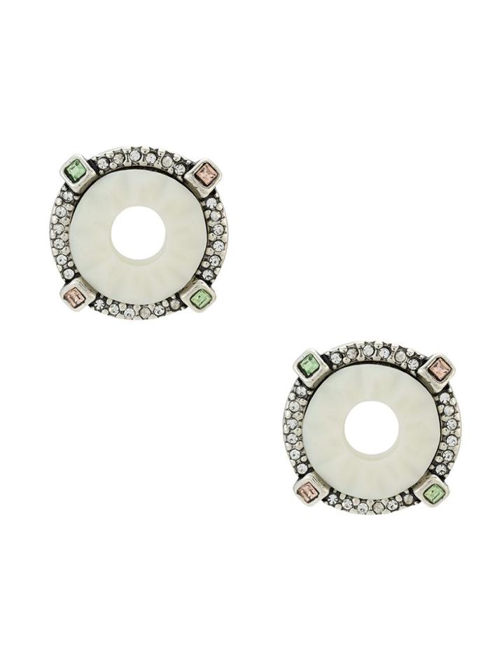 Camila Klein Bia Bach Round Earrings - Silver