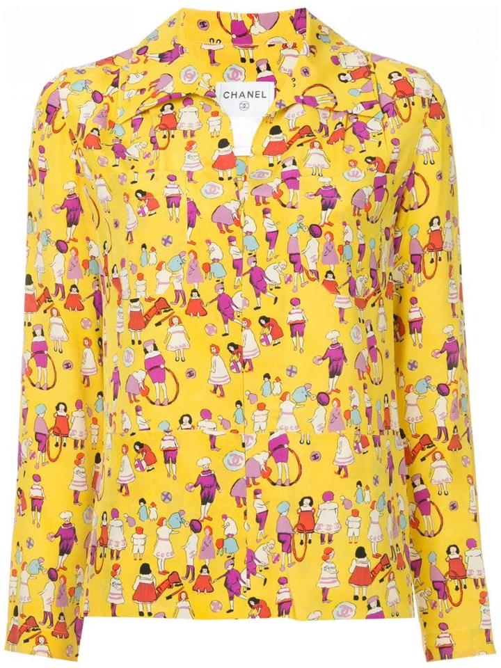 Chanel Pre-owned Chanel Long Sleeve Top - Yellow